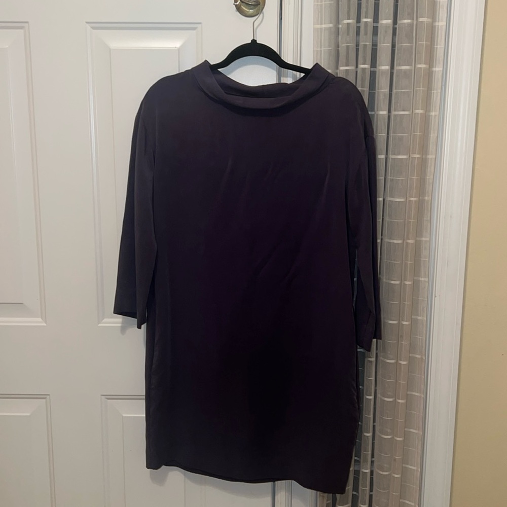 COS light suede grey dress